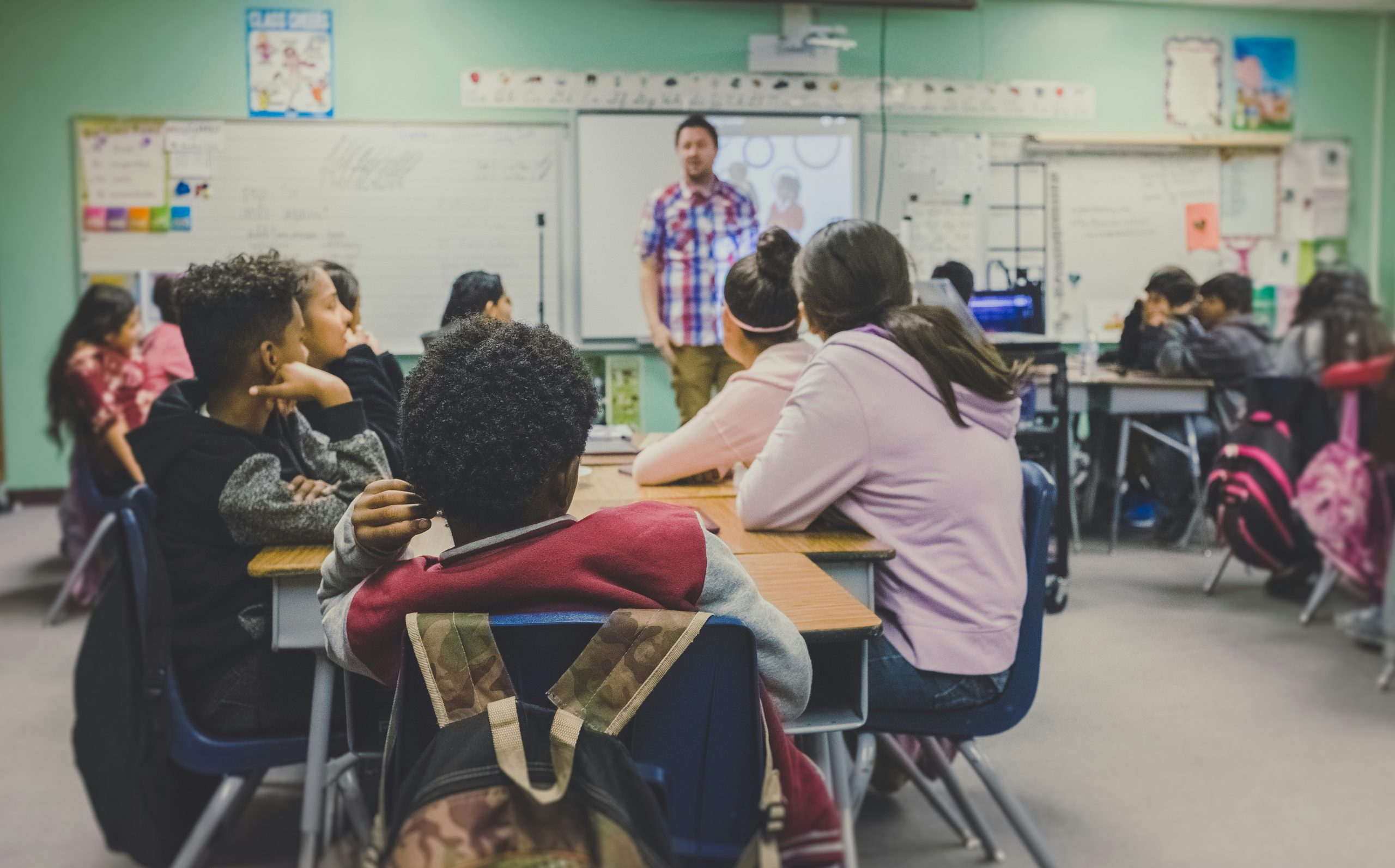 Teacher and students in classroom
